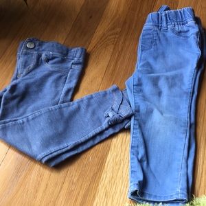 3t Jean leggings and Gap Capri pants